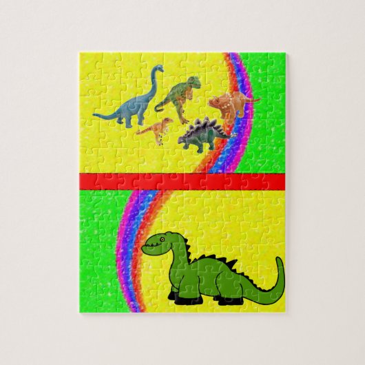 Dinosaur Jigzaag Puzzle Legpuzzel (Verticaal)