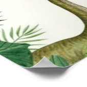 Dinosaur Jungle 1st Birthday Milestone Poster (Coin)