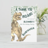 Dinosaur Jungle 8e anniversaire Merci de fête (Debout devant)