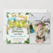 Dinosaur Jurassic Invitation Anniversaire Avec Pho (Devant)