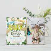 Dinosaur Jurassic Invitation Anniversaire Avec Pho (Debout devant)