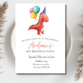 Dinosaur Jurassic Party Invitation Garçons Trois r