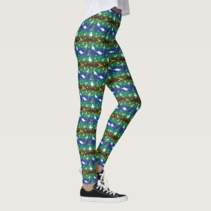 Dinosaur-kerstboom Leggings