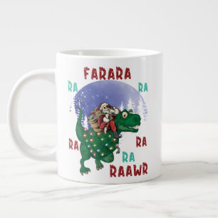Dinosaur kerstkerstkerstkerstman extra grote beker