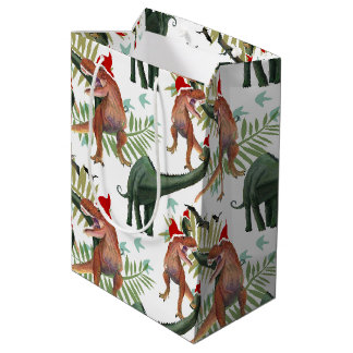 Dinosaur Kerstmis Medium Cadeauzakje
