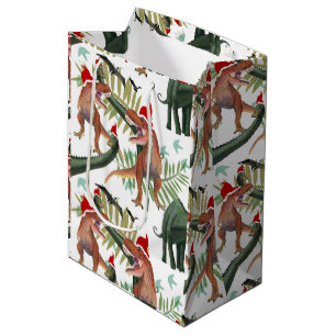 Dinosaur Kerstmis Medium Cadeauzakje
