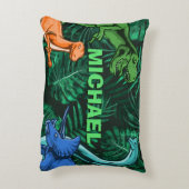 Dinosaur Kinder Dino Jurassic Trex Boy  Accent Kussen (Achterkant (Verticaal))