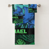 Dinosaur Kinder Dino Jurassic Trex Boy  Bad Handdoek (Insitu)