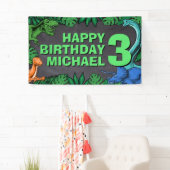 Dinosaur Kinder Dino Jurassic Trex Boy Birthday Spandoek (Insitu)