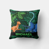 Dinosaur Kinder Dino Jurassic Trex Boy  Kussen (Achterkant)