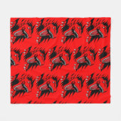 Dinosaur kinder fleece deken (Voorkant (Horizontaal))