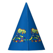 Dinosaur kinder pajama feesthoedjes (Achterkant)