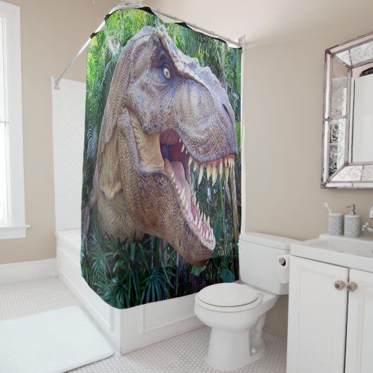 Dinosaur kinder Shower Curtain Douchegordijn (In situ)