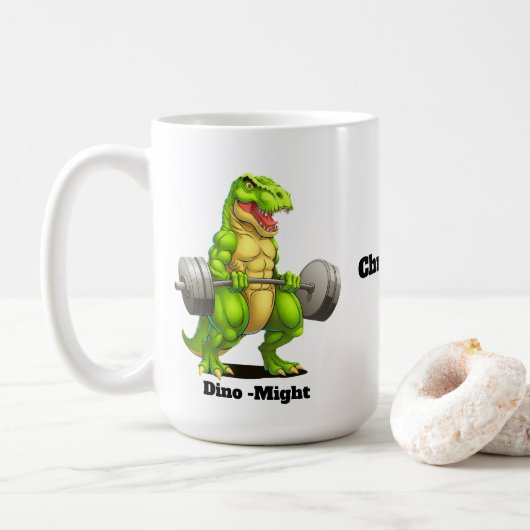 dinosaur koffiemok (Met donut)