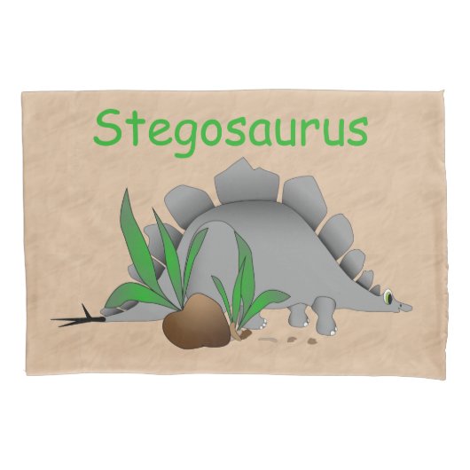 Dinosaur Land Cute Dino Kussensloop (Voorkant)