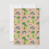 Dinosaur Land Cute Dino Party Invitation (Dos)