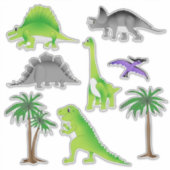 Dinosaur Land Cute Dino Sticker Collectie (Voorkant)