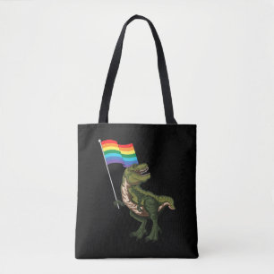 Dinosaur LGBT Gay Lesbian Transgender Nonbinary Draagtas