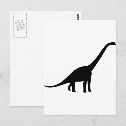 Dinosaur - Longnek Briefkaart (Voorkant / Achterkant)