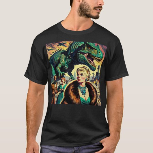 Dinosaur looking for lunch! t-shirt (Voorkant)