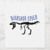 Dinosaur Lover Wijn Etiket (Enkel label)