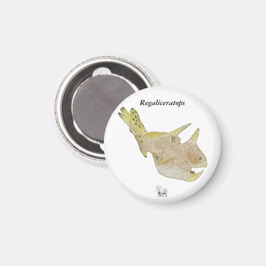 Dinosaur Magnet Regaliceratops Greg Paul (Recto/Verso)