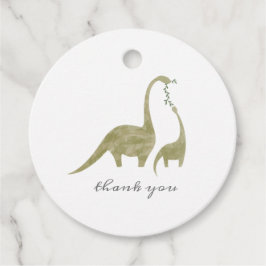 Dinosaur Mama Baby shower Bedankjes Labels
