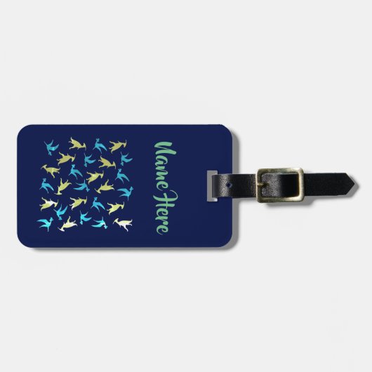 Dinosaur, mandala triceratops Custom Luggae Labels (Voorkant horizontaal)