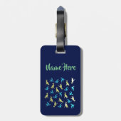 Dinosaur, mandala triceratops Custom Luggae Labels (Achterkant verticaal)