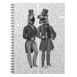 Dinosaur Mannen luiden de nacht uit Notitieboek