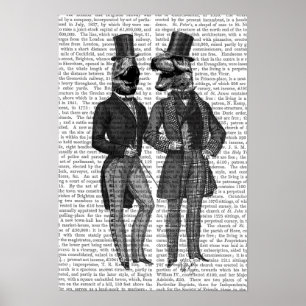 Dinosaur Mannen luiden de nacht uit Poster