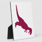 Dinosaur Maroon Fotoplaat (Zijkant)