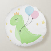 Dinosaur met ballonnen rond kussen (Achterkant)