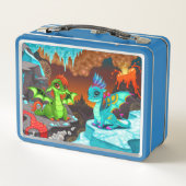 Dinosaur Metal Lunch Box (Achterkant)