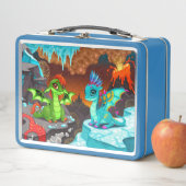 Dinosaur Metal Lunch Box (In situ)