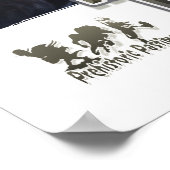 Dinosaur MMA Fighters Poster (Hoek)