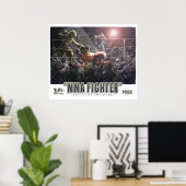 Dinosaur MMA Fighters Poster (Thuiskantoor)