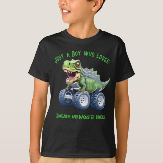 Dinosaur monstertruck t-shirt (Voorkant)