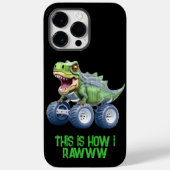 Dinosaur monstervrachtwagen gepersonaliseerde verj Case-Mate iPhone case (Achterkant)
