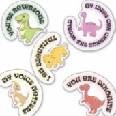 Dinosaur Motivatie Sticker Pack voor kinderen (Voorkant)