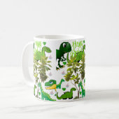 Dinosaur Mug Joyeux Anniversaire Mug (Devant gauche)