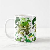 Dinosaur Mug Joyeux Anniversaire Mug (Gauche)