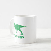 Dinosaur Mug personnalisé, Dons amusant pour les e (Devant gauche)