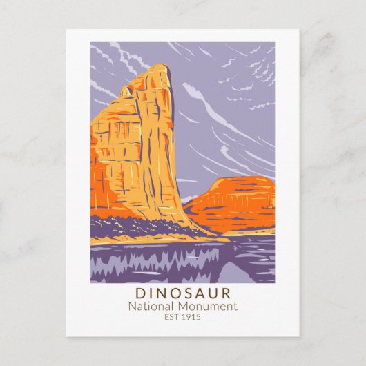 Dinosaur National Monument  Briefkaart (Voorkant)