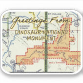 Dinosaur National Monument Vintage Sticker (Voorkant)