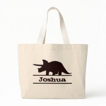Dinosaur Nom personnalisé Triceratops Sac fourre-t