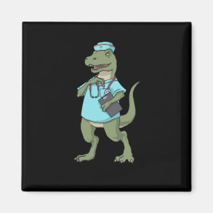 Dinosaur Nurse T-Rex RN Nurse Afstuderen Nurse Magneet