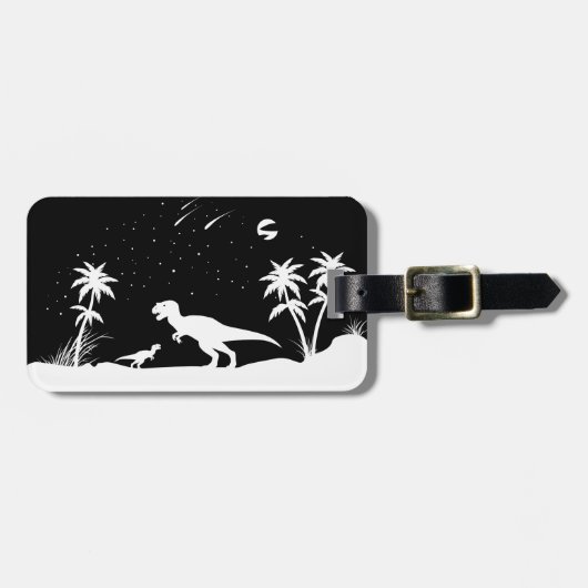 Dinosaur onder de sterren bagagelabel (Voorkant horizontaal)