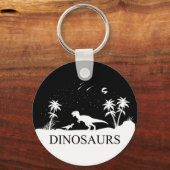 Dinosaur onder de sterren sleutelhanger (Voorkant)