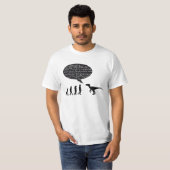 Dinosaur ontmoet Man T-shirt (Voorkant volledig)